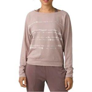 Prana Mauve Organic Graphic Long Sleeve Top - Women's